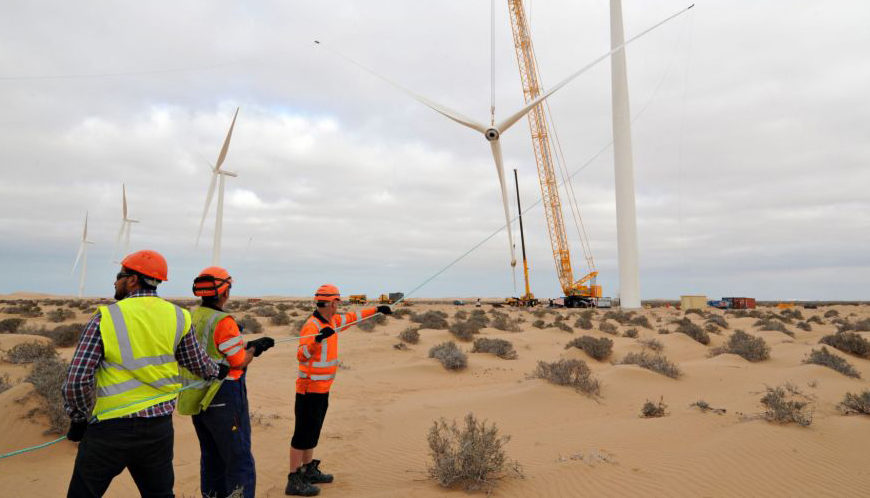 A fin 2017, le Maroc a atteint plus de 1000 MW de capacité installée en énergie éolienne