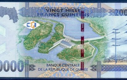 Guinée : le barrage de Kaléta imprimé sur les nouveaux billets de 20 000 GNF