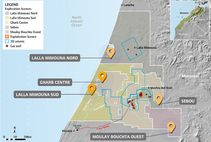 Maroc: de 1,3 à 1,9 milliard de pieds cubes de gaz récupérables dans le puits OYF-2 (SDX Energy)
