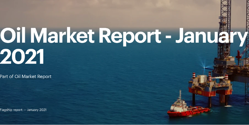 Pour son rapport mensuel de janvier, l’AIE entrevoit la demande de pétrole en 2021 à 96,6 Mb/j