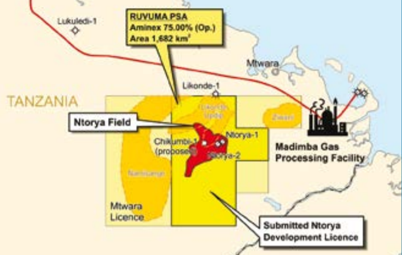 Tanzanie : le forage du premier puits de la concession gazière Ruvuma programmé en 2022