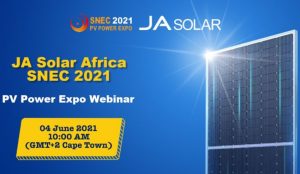 JA Solar Africa SNEC 2021 @ Digital Event