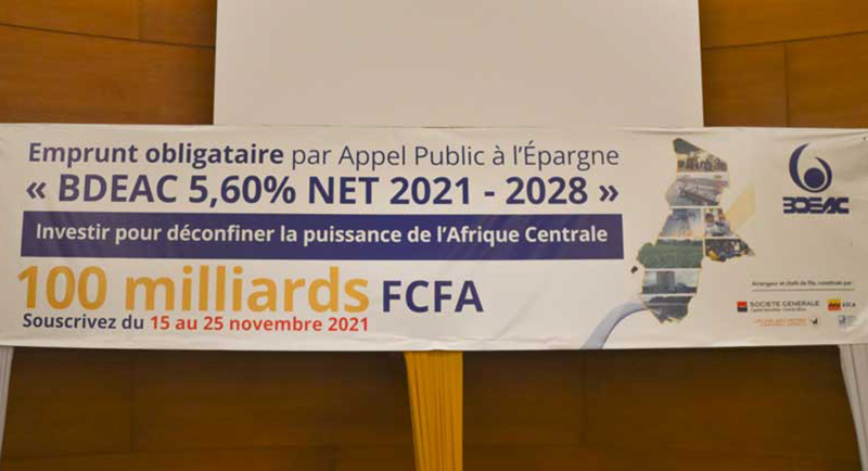 Afrique centrale: plus de 155 milliards de F CFA levés par la BDEAC via son emprunt obligataire 2021-2028