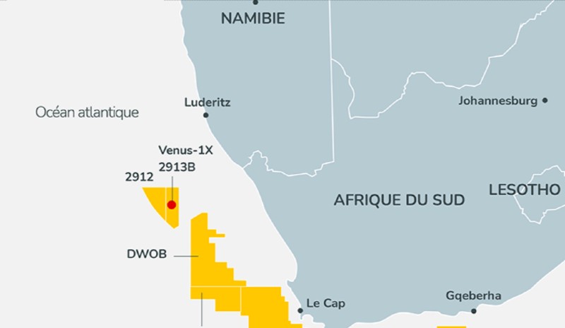 Namibie: « découverte significative » de pétrole et de gaz dans le bloc 2913B